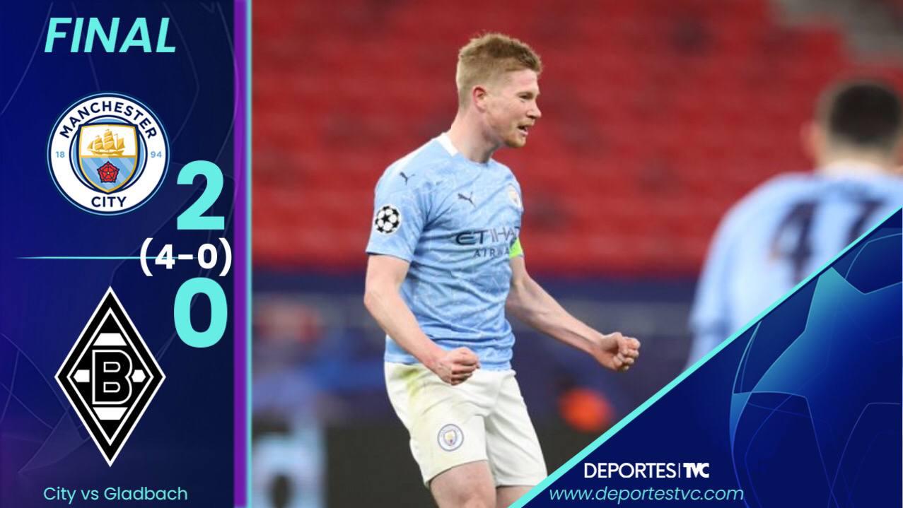 Manchester City cumplió como favorito y avanza a los cuartos de final de Champions League