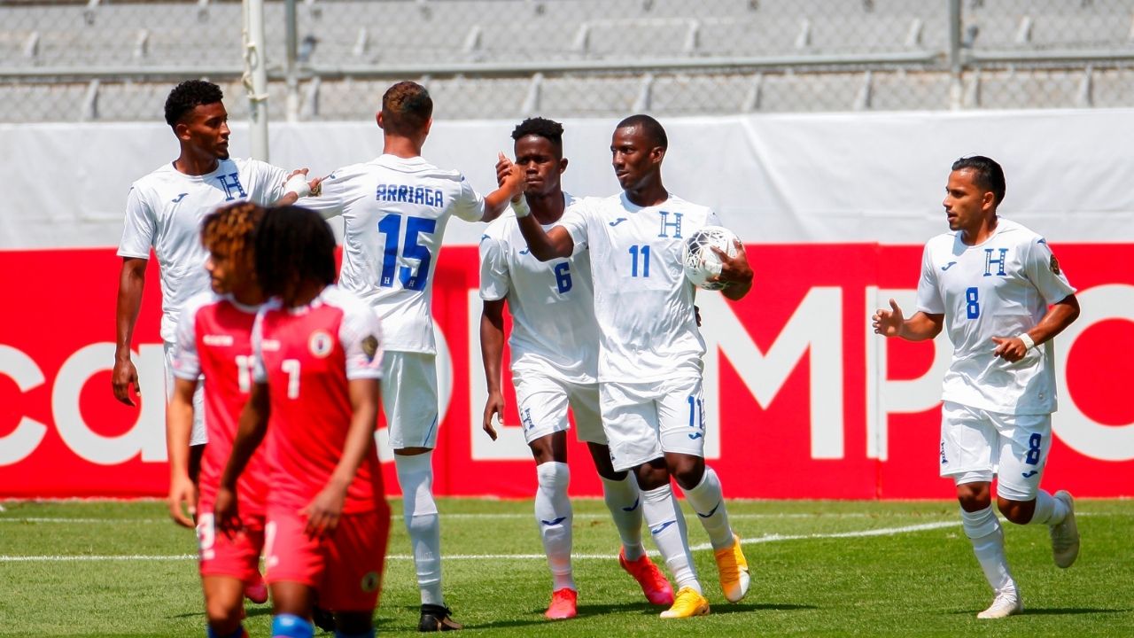 Honduras anota su gol 100 en eliminatorias olímpicas frente a Haití