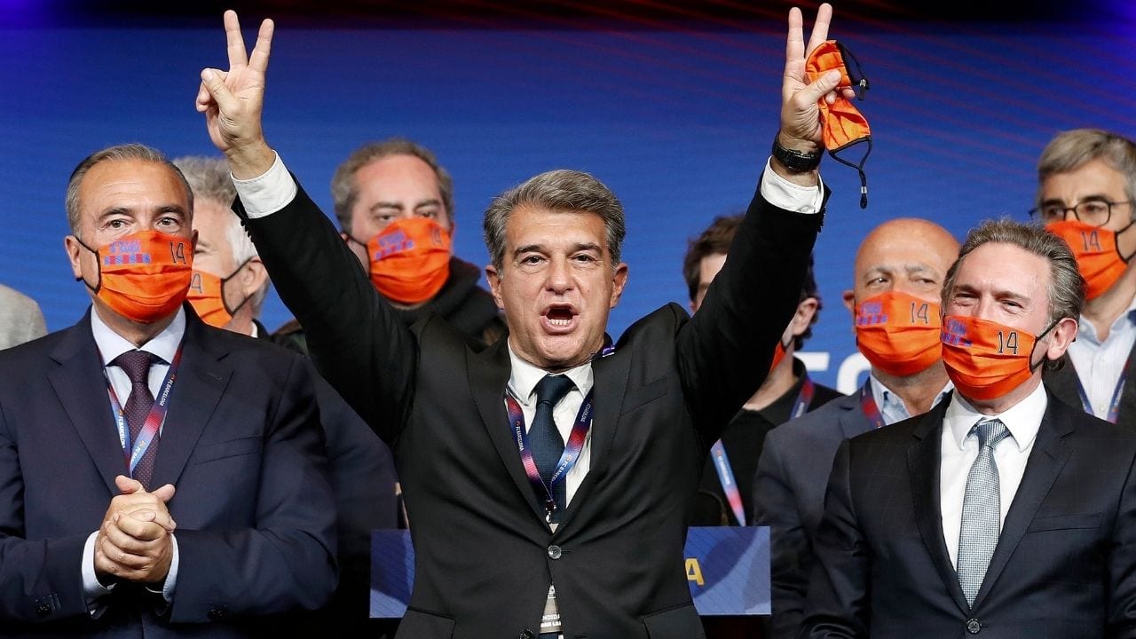 Joan Laporta, es elegido como nuevo presidente del Barcelona