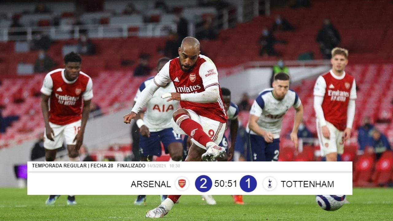 ¡Londres es del Arsenal! Los Gunners ganan al Totteham en un Derbi que tuvo de todo