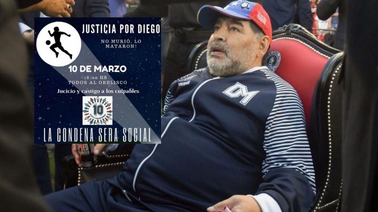 Convocan a marcha por Diego Maradona para pedir justicia, conoce los detalles