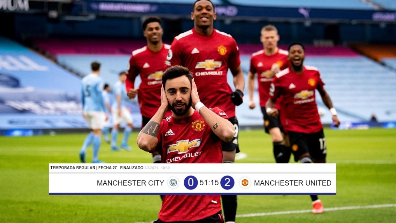 Manchester United hizo diabluras en Etihad y le quita largo invicto al City