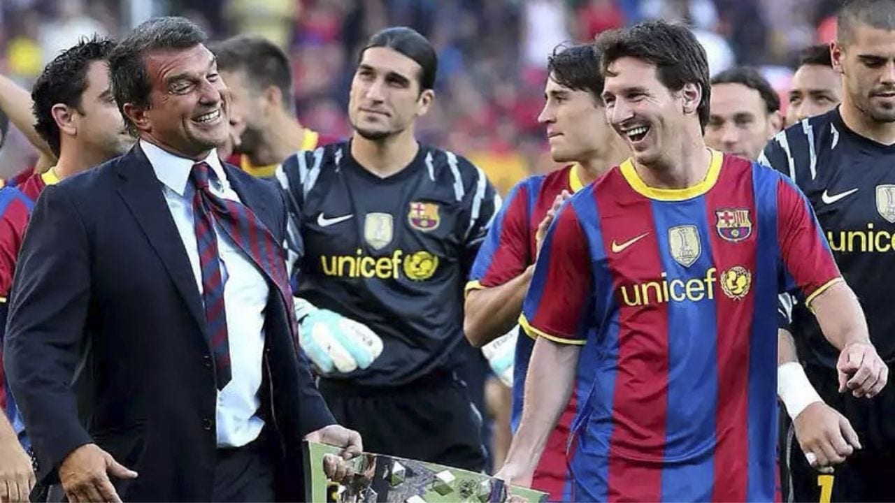 Messi felicita a Laporta tras ganar las elecciones
