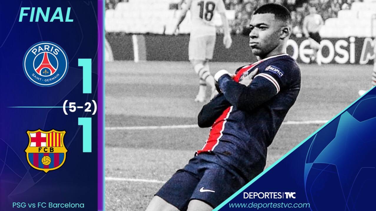 PSG evitó remontada del Barcelona y avanza a los cuartos de final de Champions League