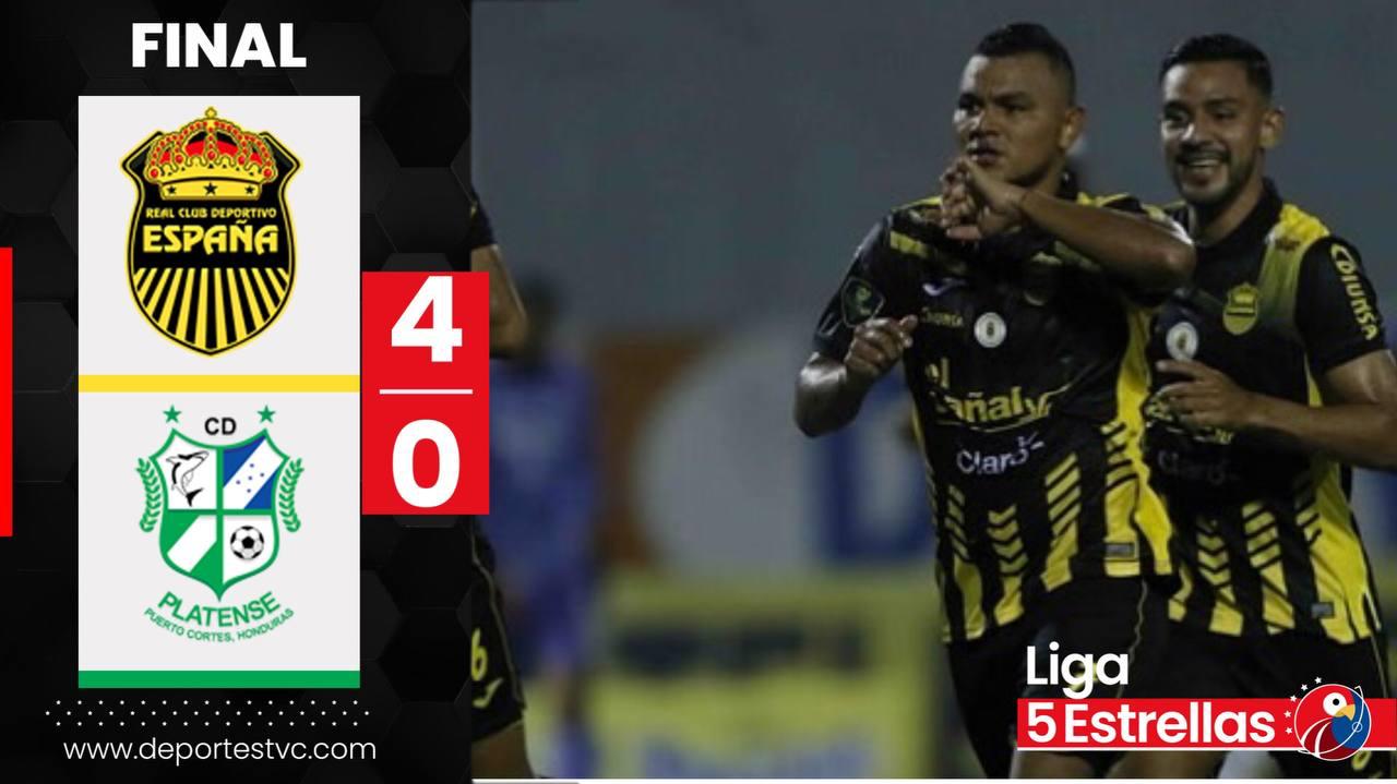 Real España maquinó un nuevo triunfo ante el Platense y asciende al liderato de su grupo