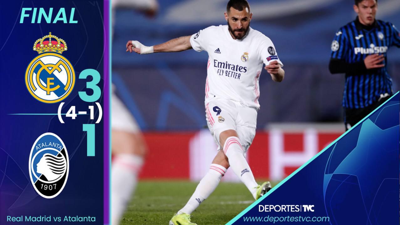 Real Madrid recordó quien era y elimina al Atalanta de la Champions League