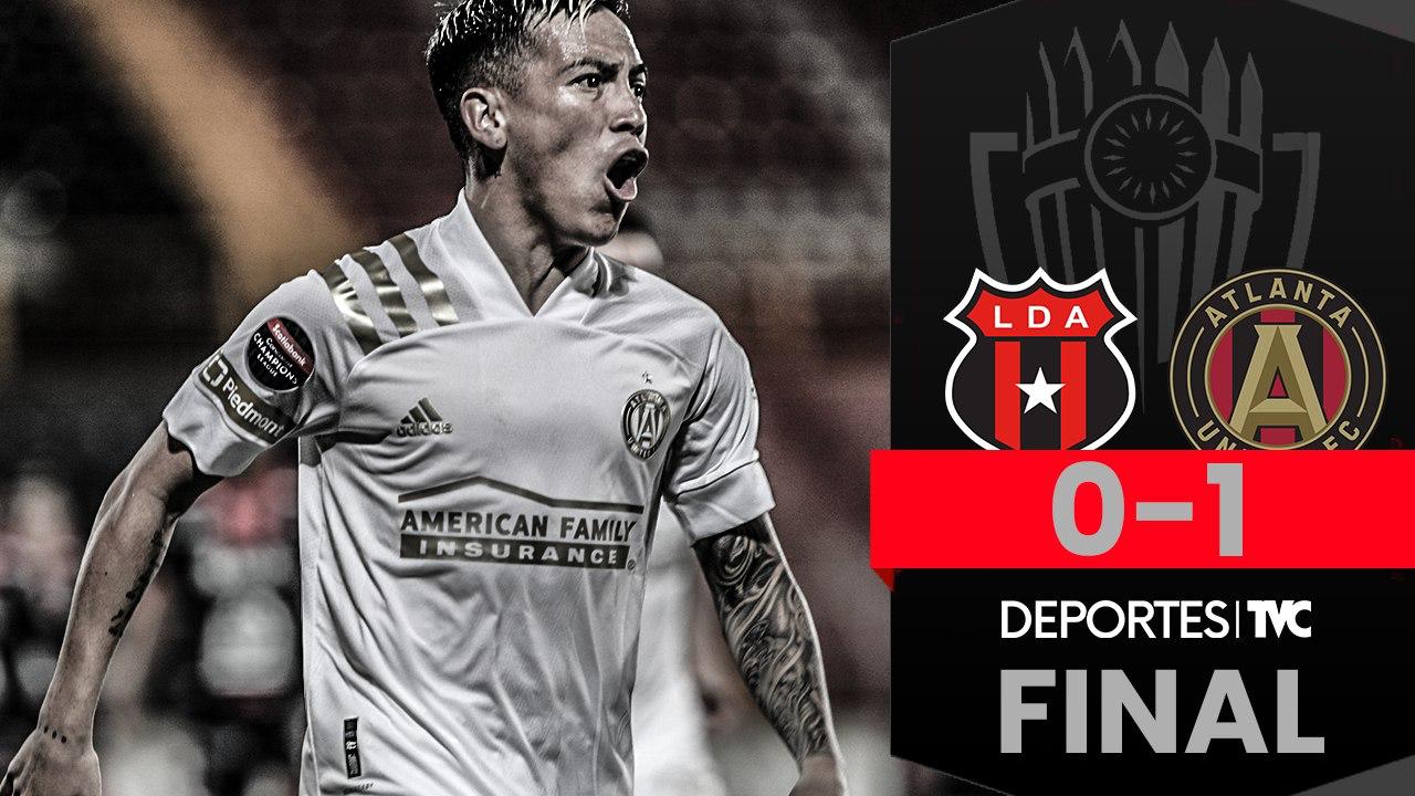 Atlanta United ganó en su visita al Alajuela con un jugador menos en cancha