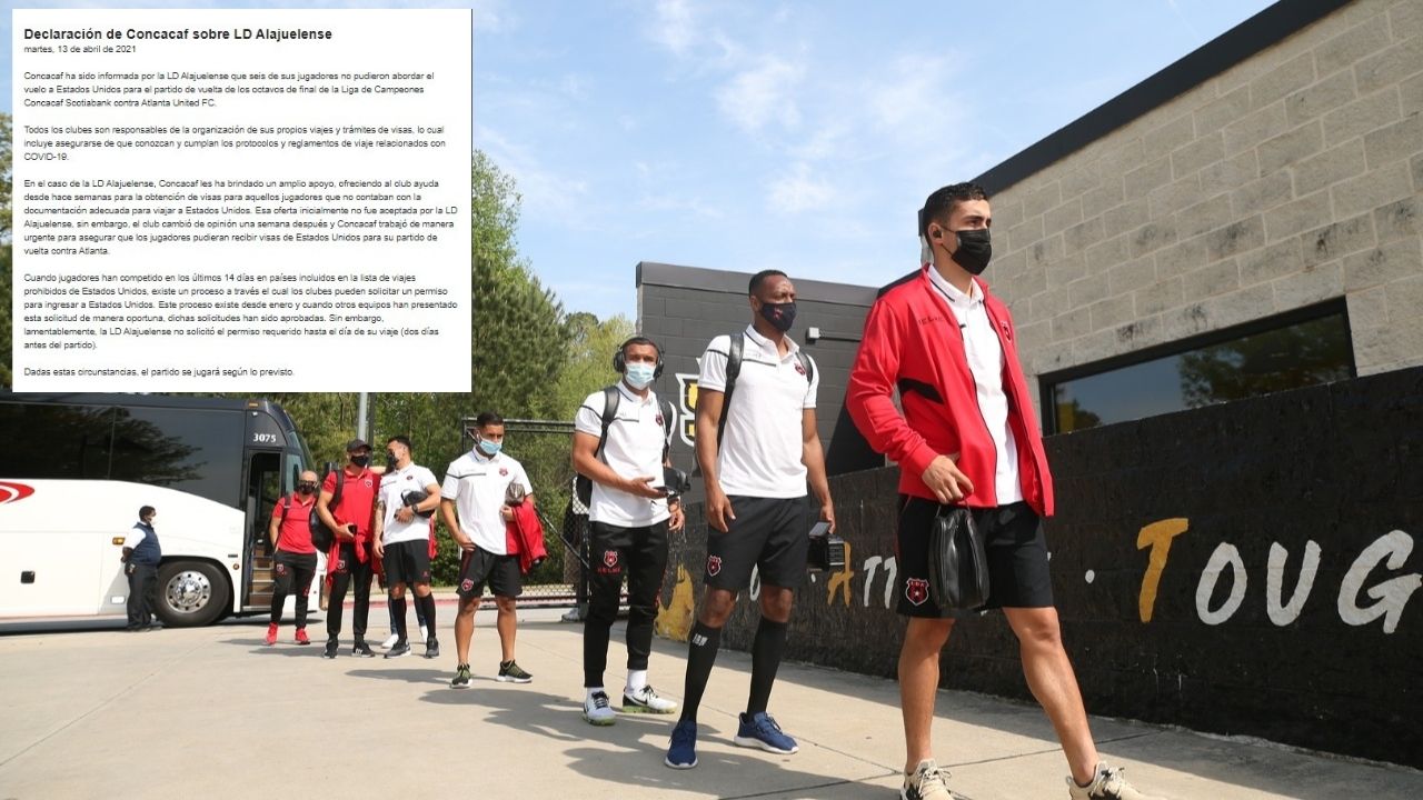 Concacaf responsabiliza al Alajuela por incumplir requisito para viaje de sus jugadores