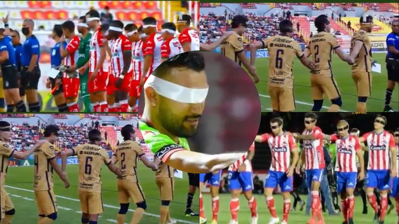 Jugadores de la Liga Mx se taparon los ojos por una noble causa