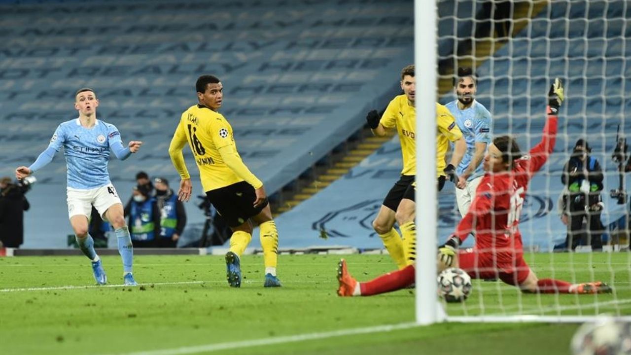 Manchester City pegó primero y obliga al Borussia Dortmund a ganar en Alemania