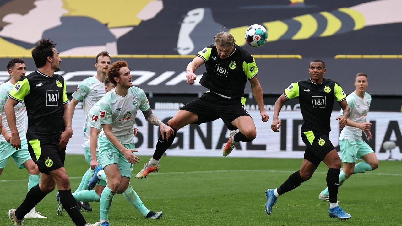 Resurge Haaland y el Borussia Dortmund golea al Werder Bremen