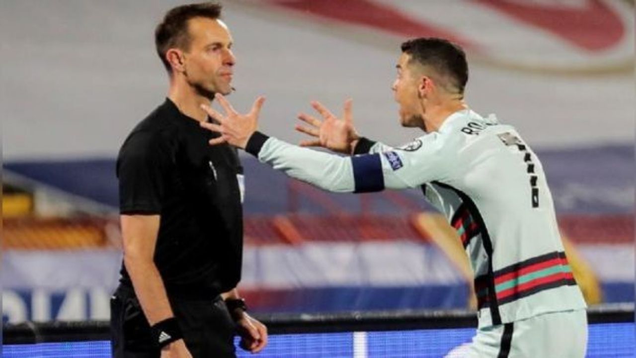 Duro castigo para árbitro que anuló gol legítimo a Cristiano Ronaldo