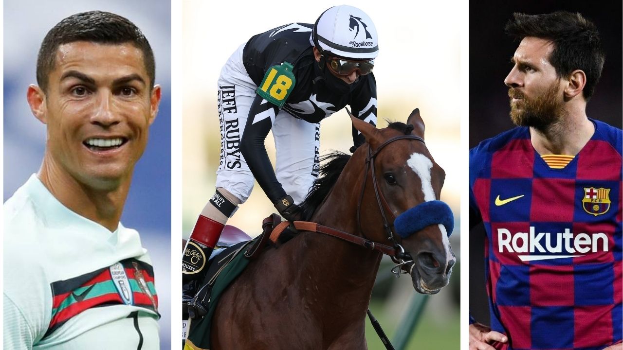 Un caballo ganó 20 veces más dinero que Messi y Cristiano Ronaldo en 2020
