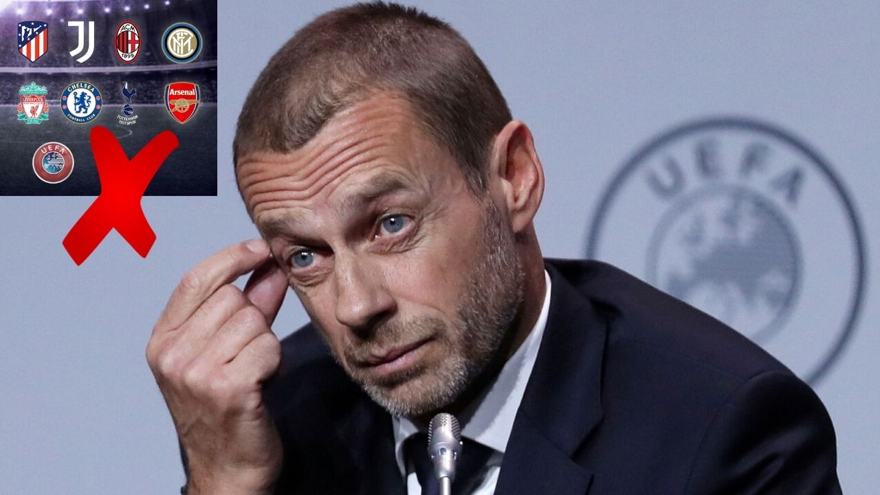 Presidente de la UEFA destroza la Superliga y deja ultimátum a sus participantes