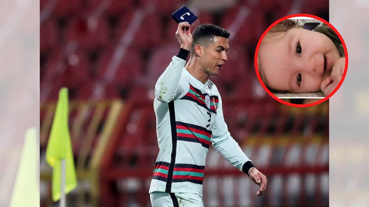 El brazalete tirado al césped por Cristiano Ronaldo fue subastado para pagar seis meses de tratamiento de un bebé serbio