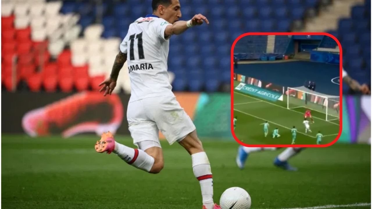 ¡De escándalo! Ángel Di María se luce con asistencia de rabona en goleada del PSG