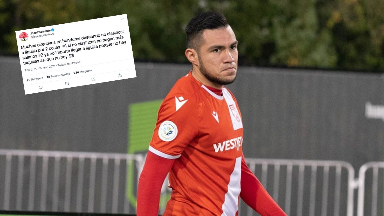 La dura crítica del futbolista José Escalante a directivos hondureños