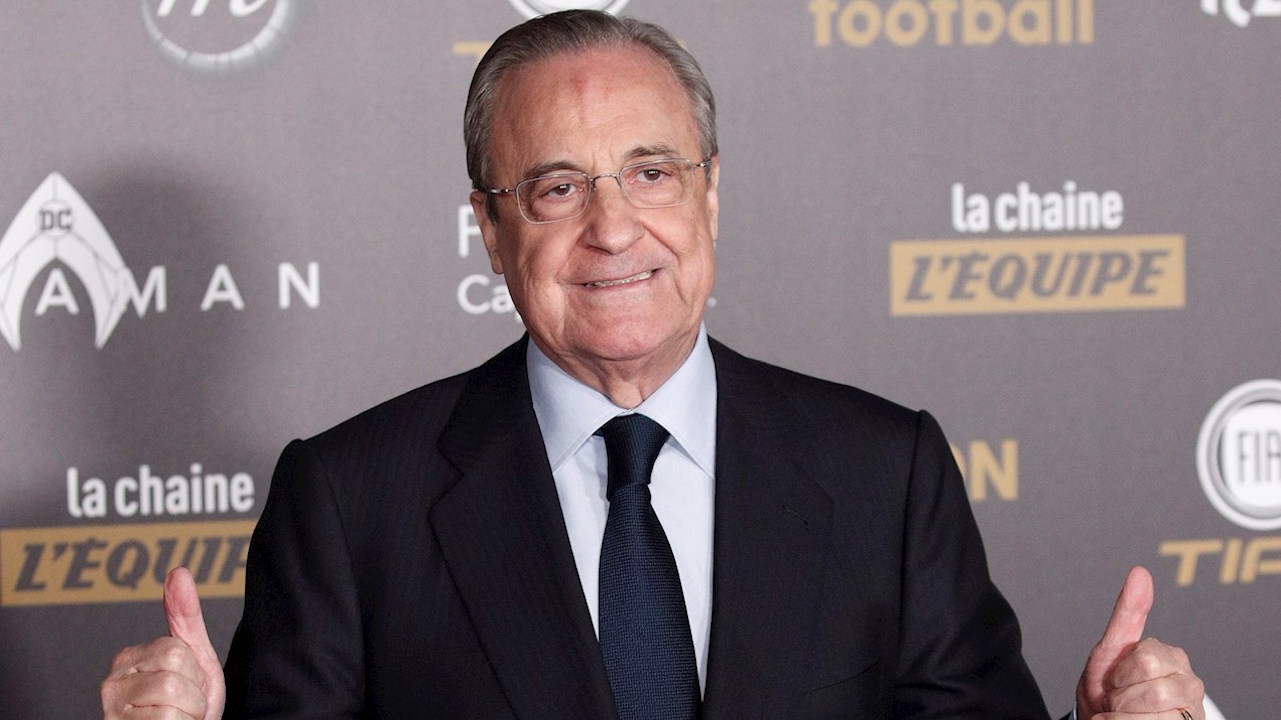 Florentino se refiere a la polémica de la Superliga 'es para arreglar una situación muy mala del fútbol'