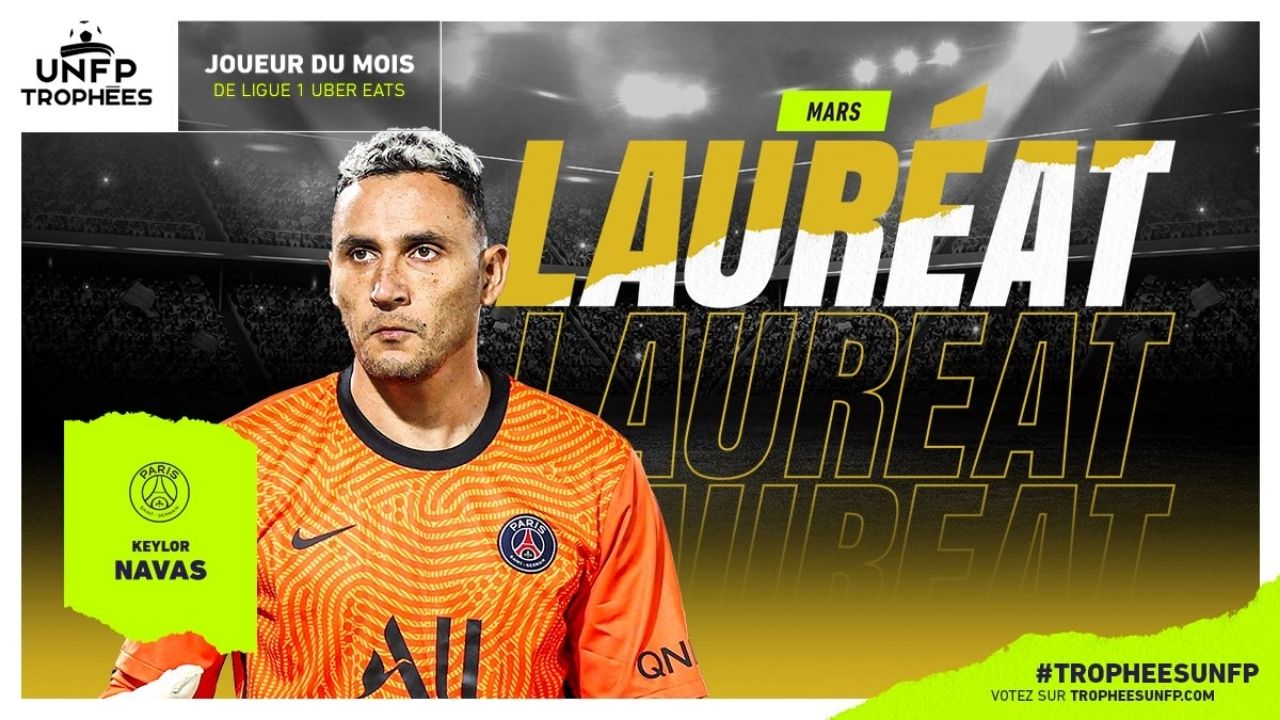 Keylor Navas destaca en Francia al recibir un premio que no lo ganaba el PSG desde 2013