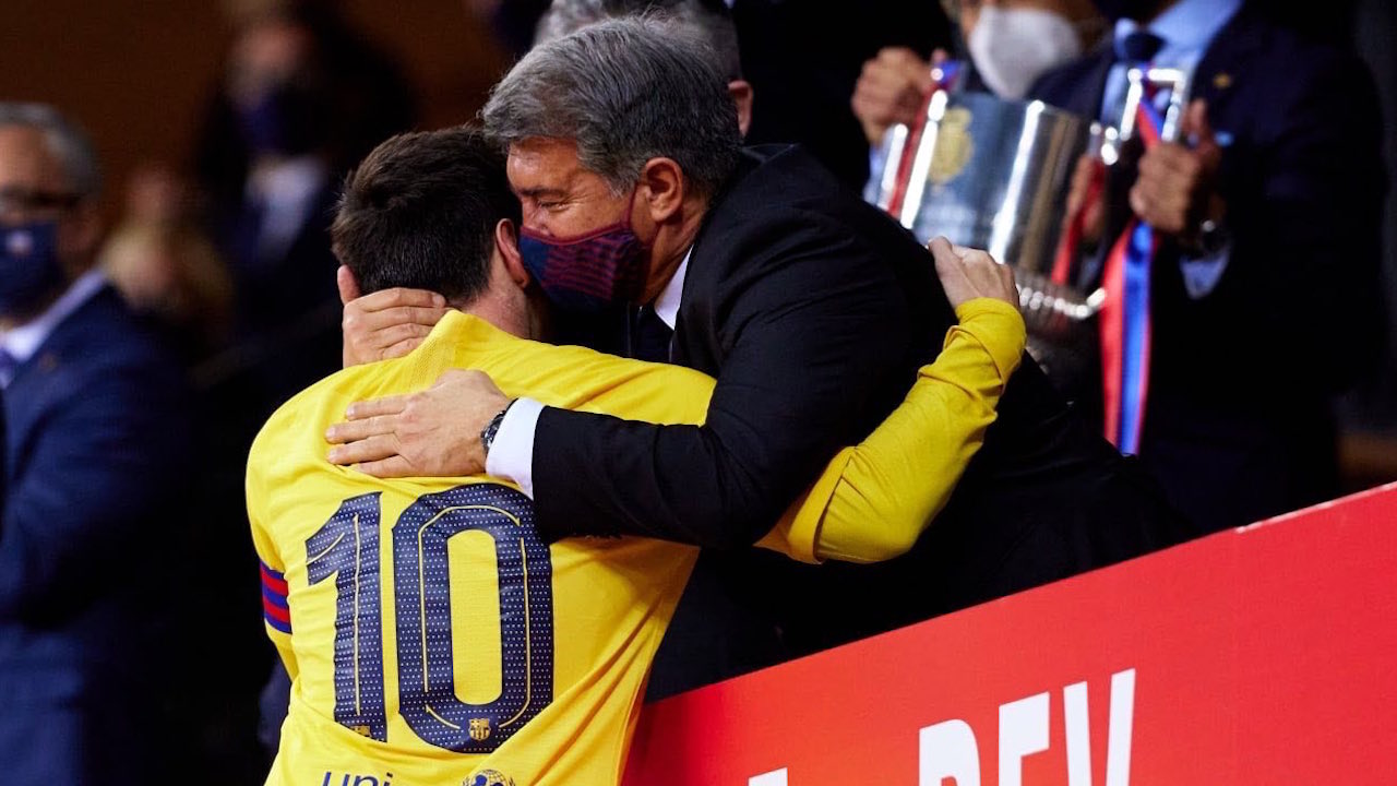 Laporta: 'Estoy convencido de que Leo Messi quiere quedarse'
