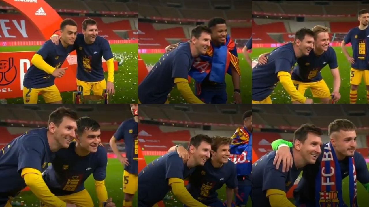 Video: Jugadores del Barcelona se pelean por lo que podría ser la última postal con Messi