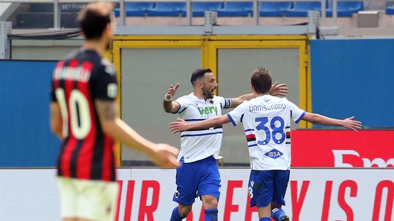 El Milan empató ante Sampdoria y se olvida de ganar en San Siro