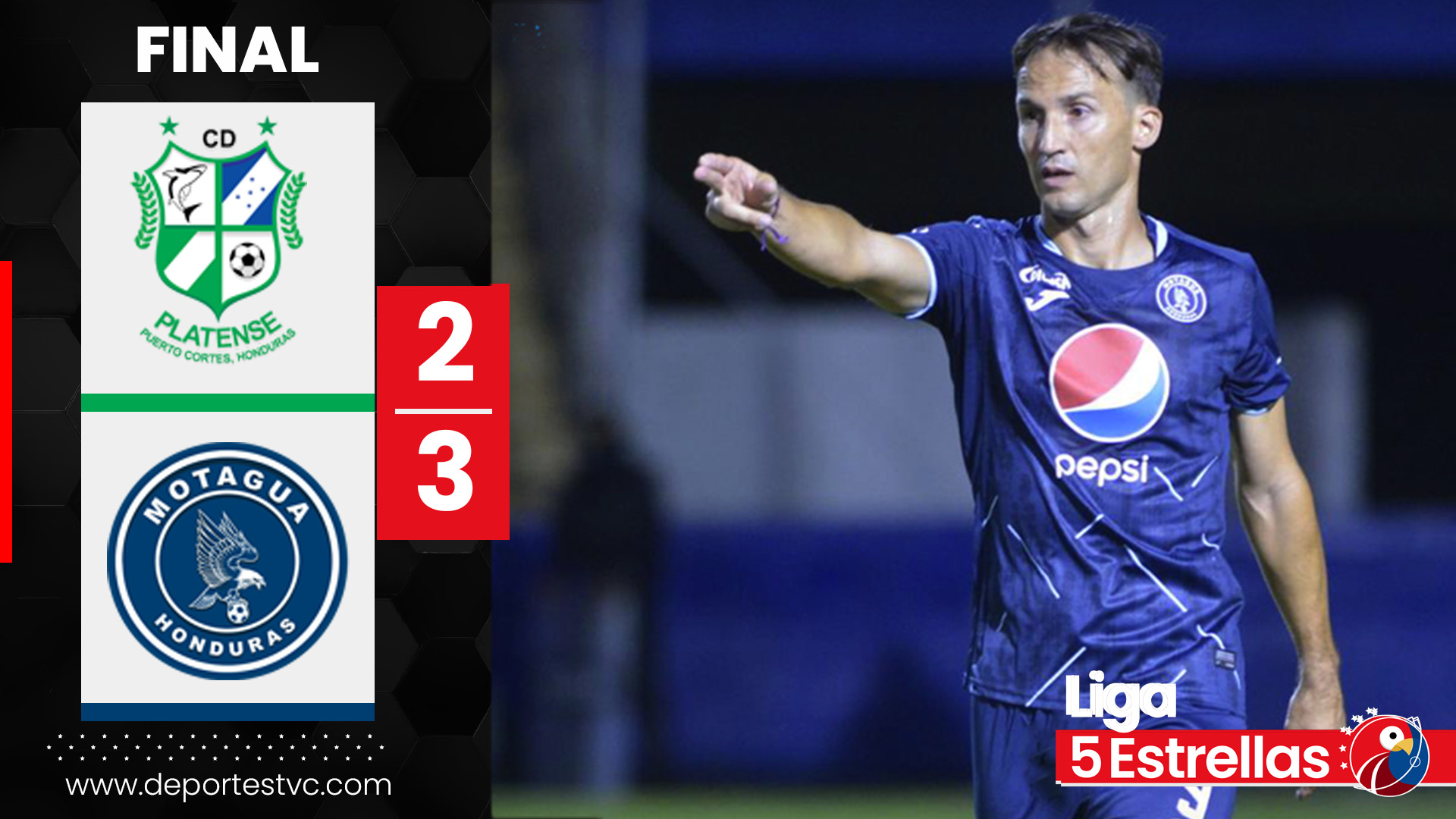 De tramite: Motagua derrotó con triplete de Klusener a Platense