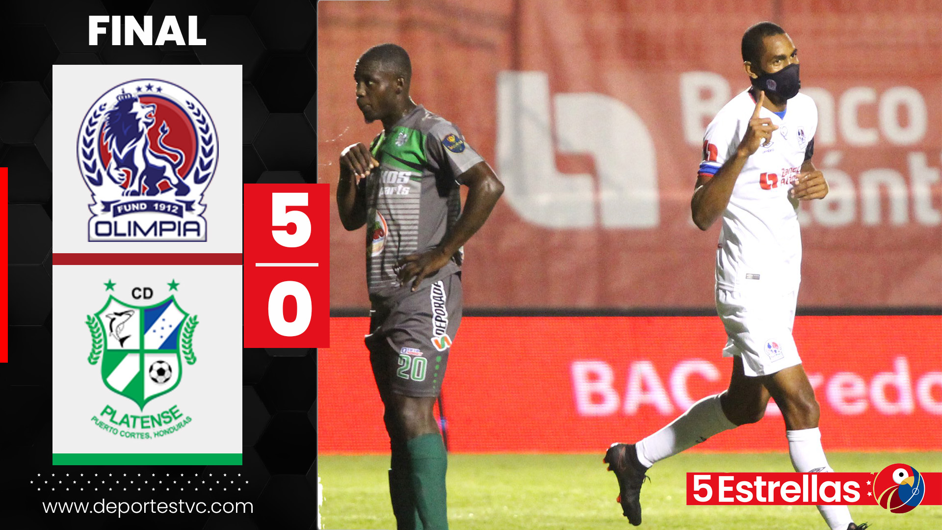 ¡La fiesta de Bengtson y el León! Olimpia derrota al Platense con baile y goleada incluida