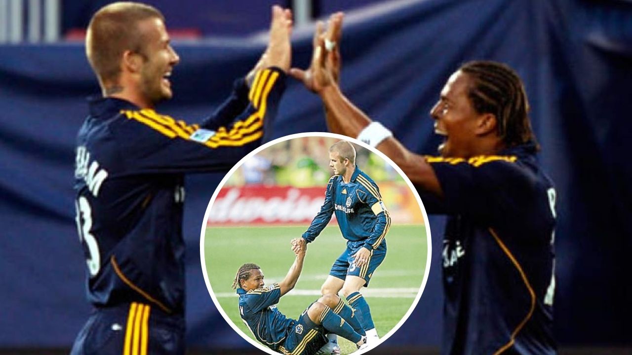 En Estados Unidos recuerdan la dupla Pavón-Beckham en el LA Galaxy