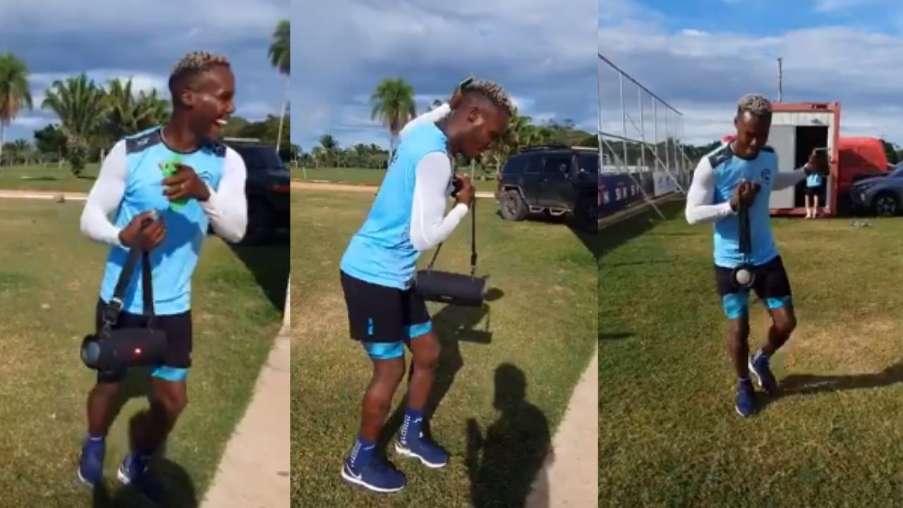 ¡Baile de Goleador! Rubilio Castillo muestra que anotar no es su único talento