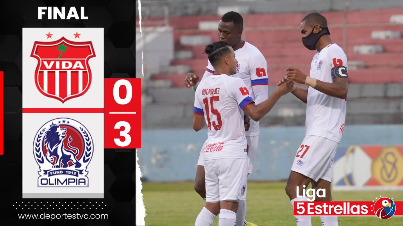 Olimpia hizo su tarea ante el Vida y ya piensa en remontarle al América