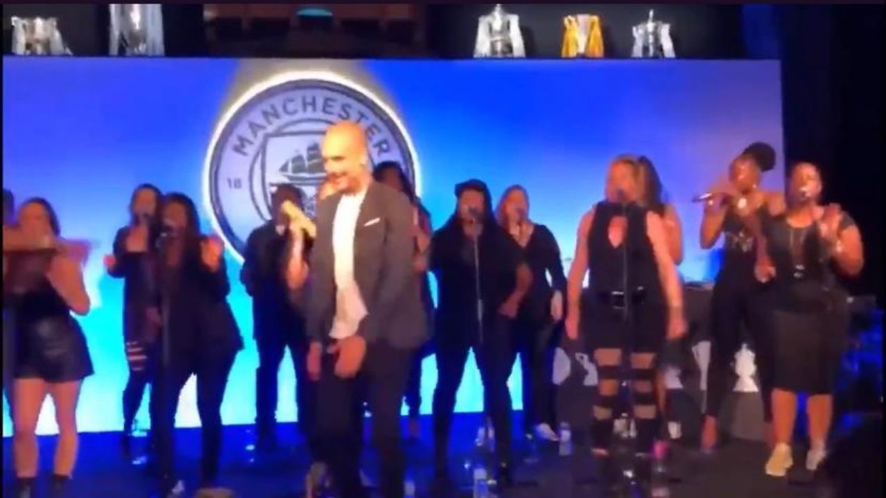 Video de Pep Guardiola bailando se viraliza en redes tras nuevo título del Manchester City