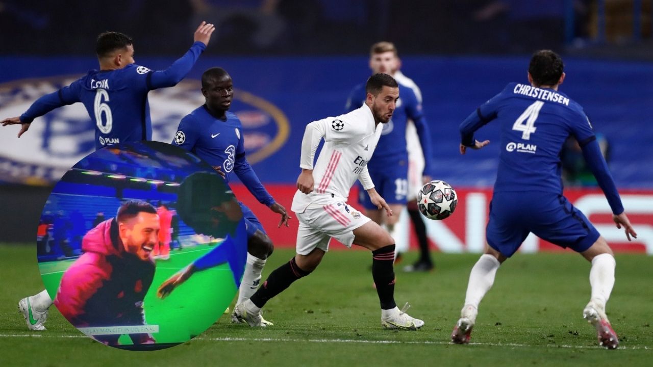 La irónica reacción de Eden Hazard que enoja al madridismo al quedar eliminados de la UCL
