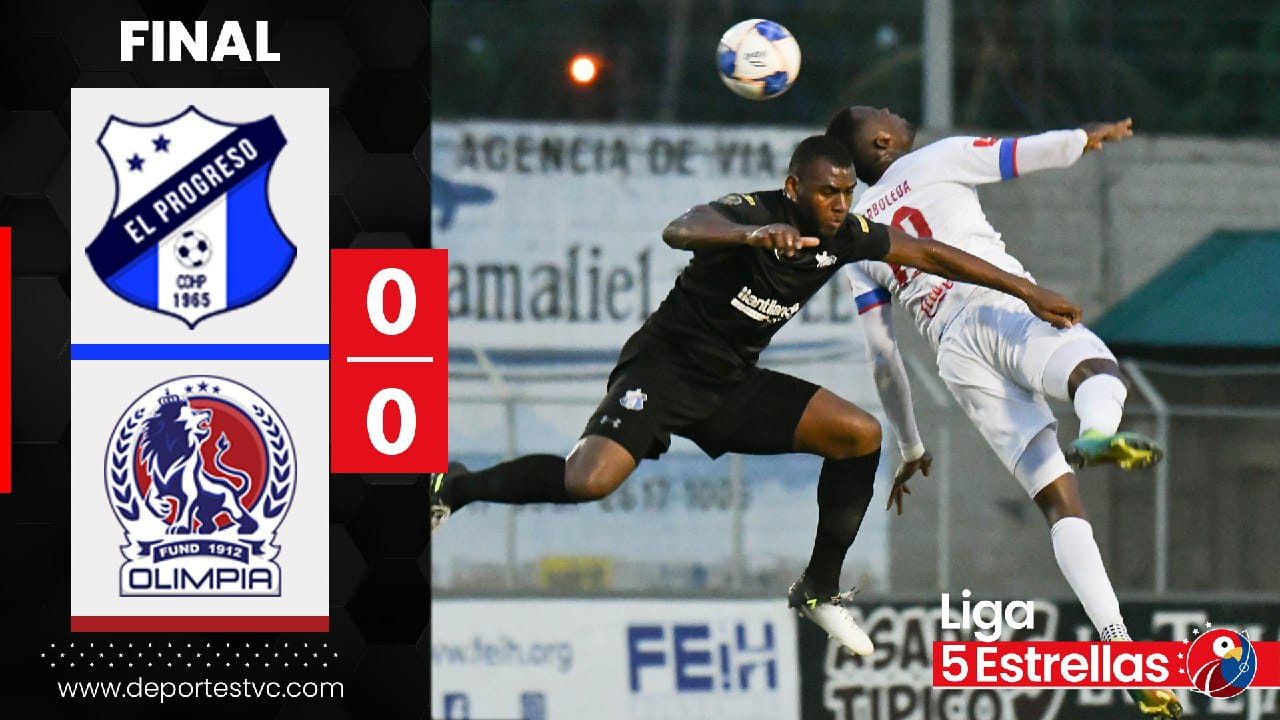 Honduras Progreso desaprovecha y empata sin goles contra Olimpia como local