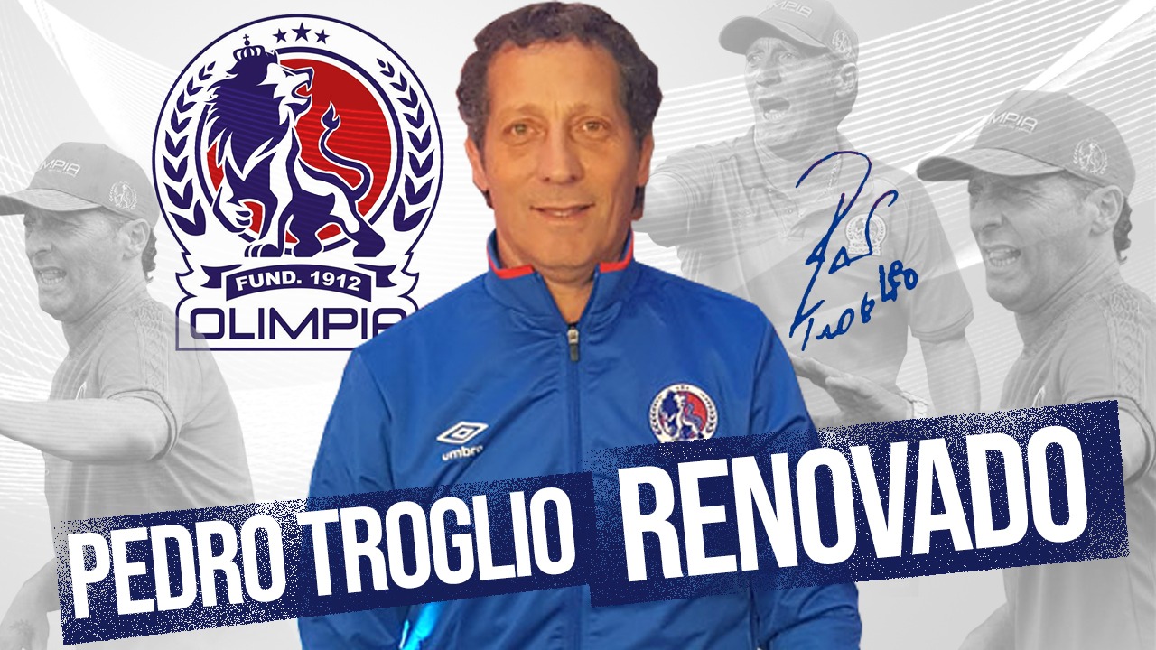 Olimpia confirmó la renovación de su entrenador Pedro Troglio y revelando la fecha del fin de su contrato