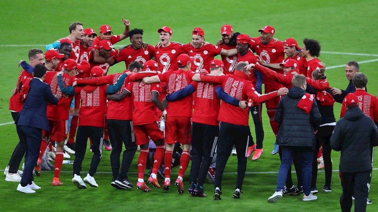 Bayern Munich celebra noveno título con goleada ante el Monchengladbach