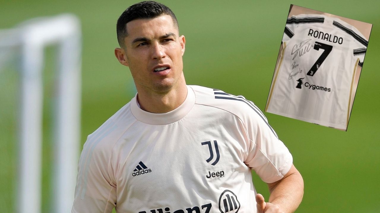 Subastan camiseta de Cristiano Ronaldo por 11 mil euros para tratamiento niño serbio