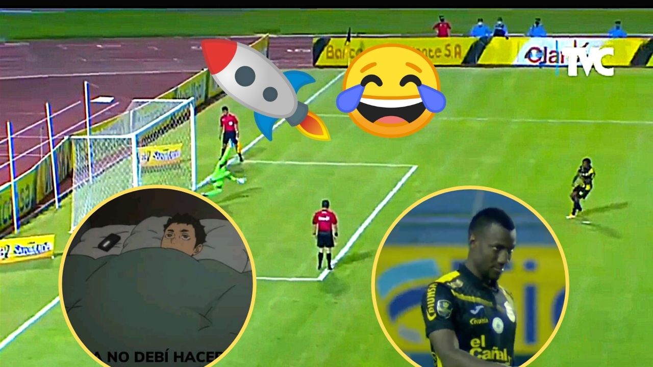 Memes: Afición de Real España se ensaña con Darixon Vuelto tras su fallo contra Motagua