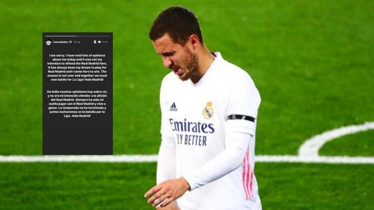 Eden Hazard pide perdón a la afición madridista con sensible mensaje