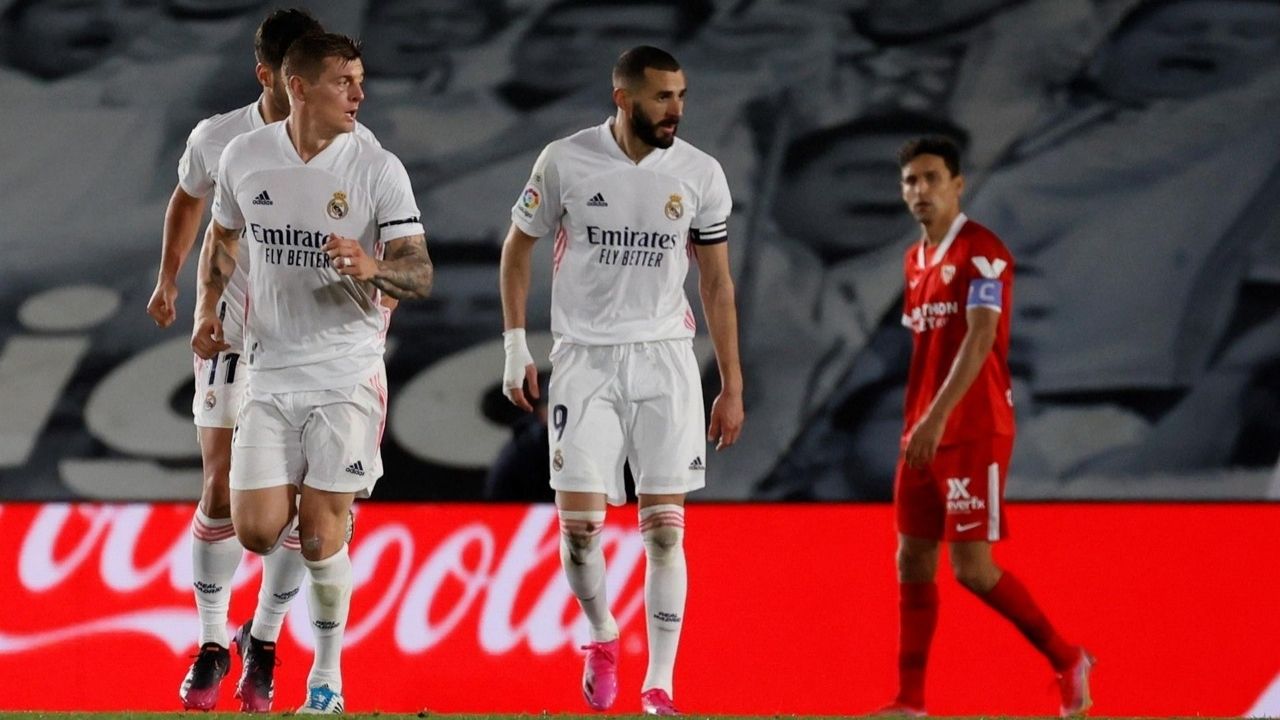 Real Madrid salva el empate frente al Sevilla, pero no cumple la tarea