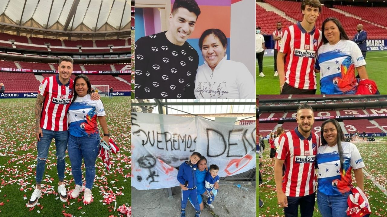 Hondureña celebra junto al Atlético: 'Giménez me trata como su familia y sigue el fútbol hondureño'