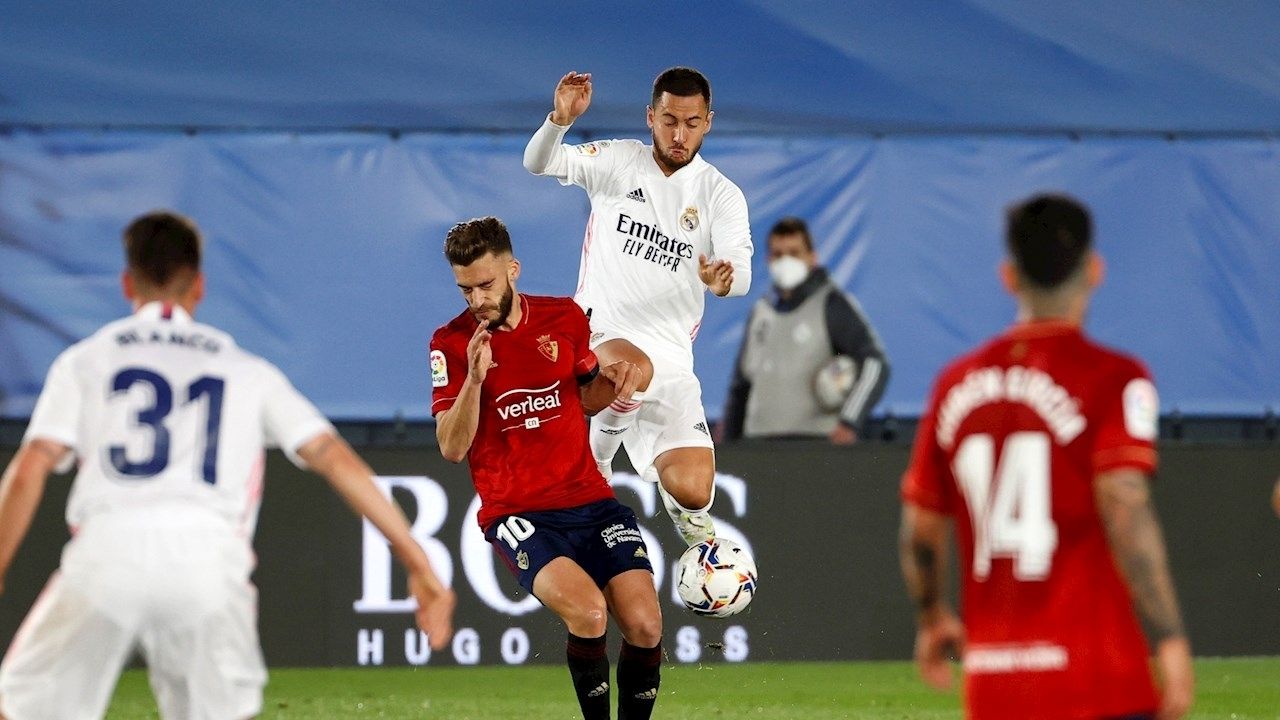 Real Madrid gana al Osasuna y se aferra a la Liga