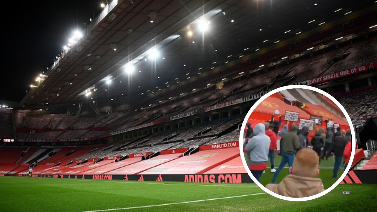 Aficionados del Manchester United invaden el terreno de juego para exigir la salida de propietarios del equipo