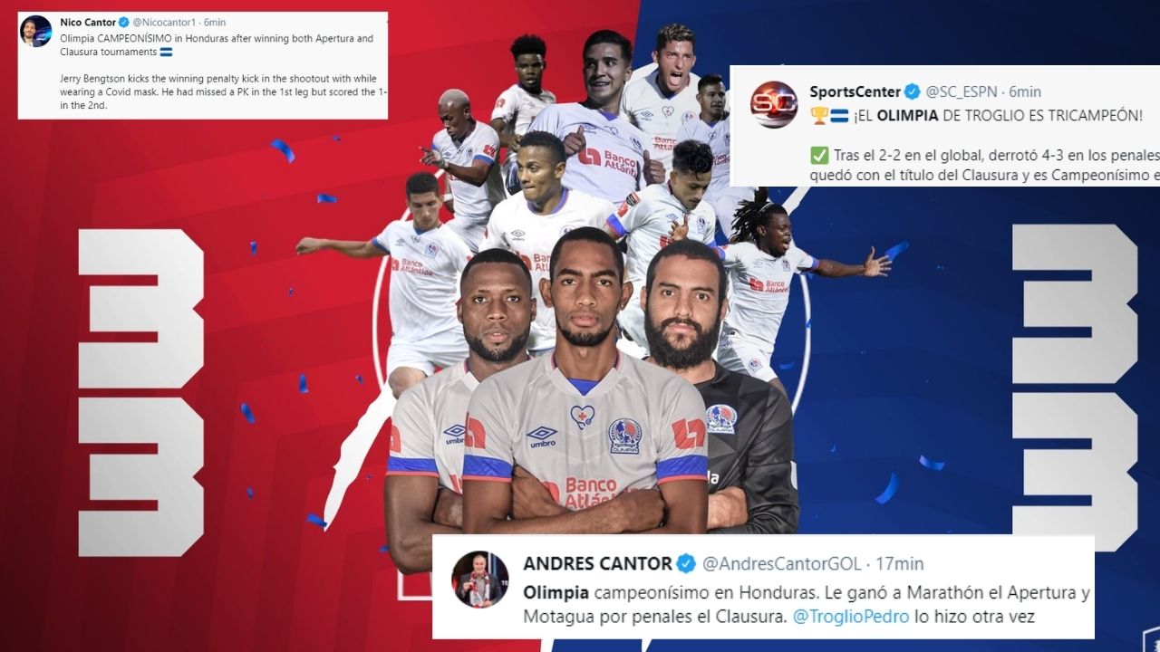 Personalidades del fútbol felicitan a Olimpia por su tricampeonato