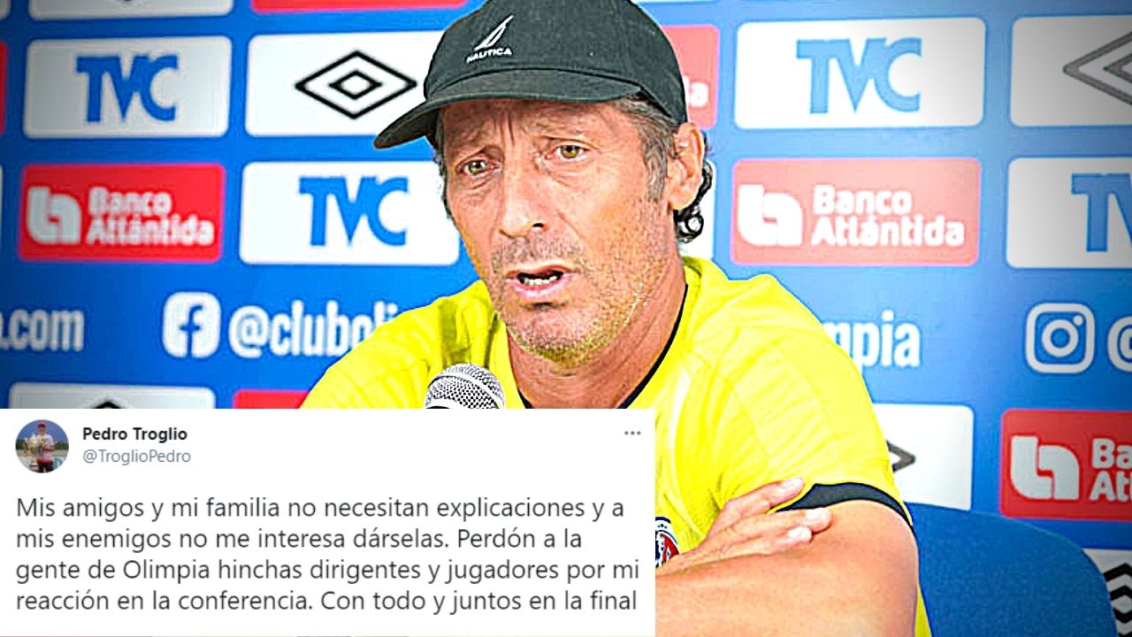 Pedro Troglio envía mensaje al olimpismo tras su reacción en el Superclásico