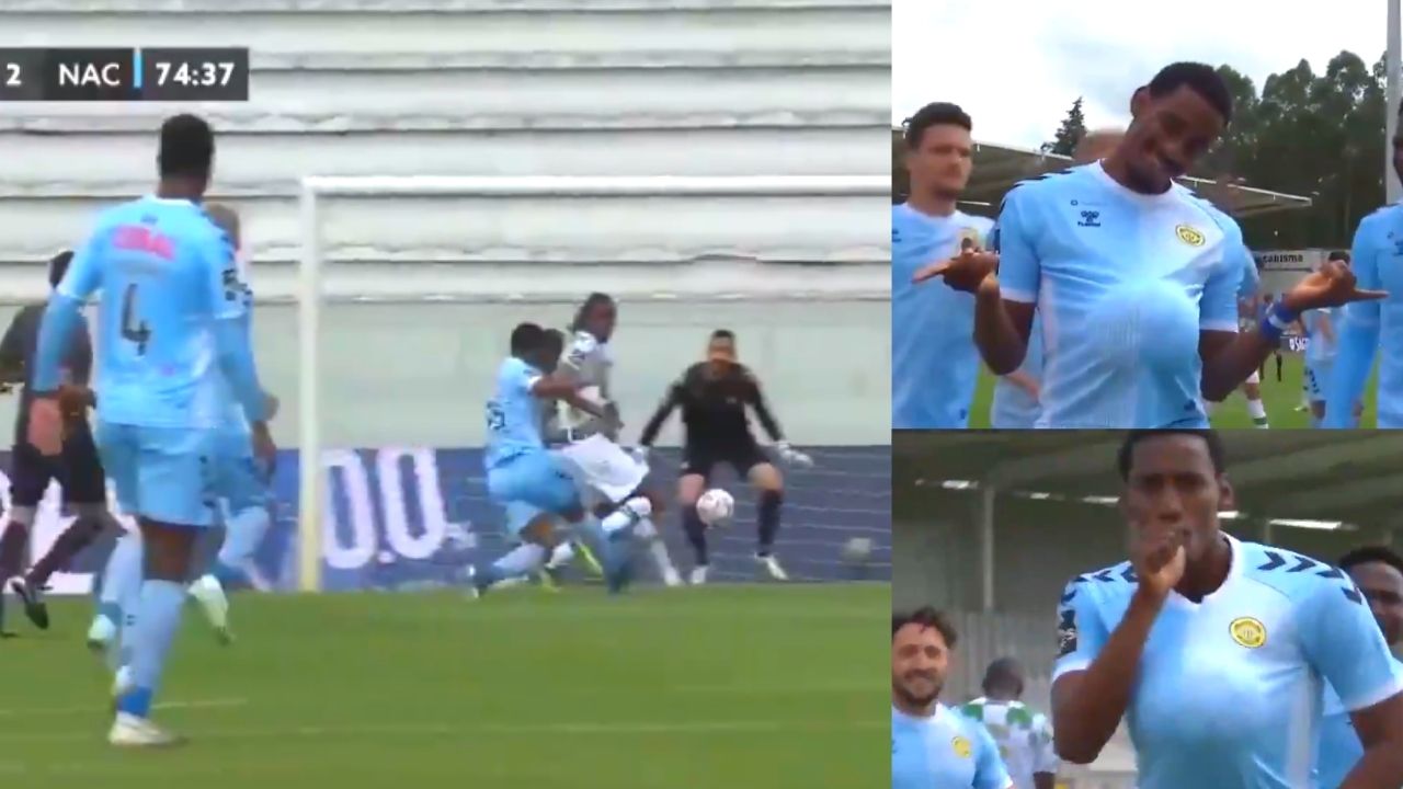 Bryan Róchez anota en empate del Nacional contra Moreirense