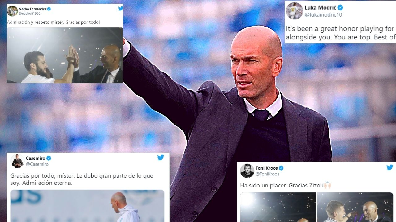 Así reaccionaron los jugadores de Real Madrid a la salida de Zidane