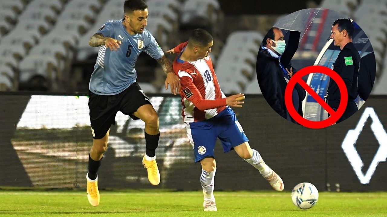 Conmebol suspende de manera indefinida a los árbitros del Uruguay vs Paraguay
