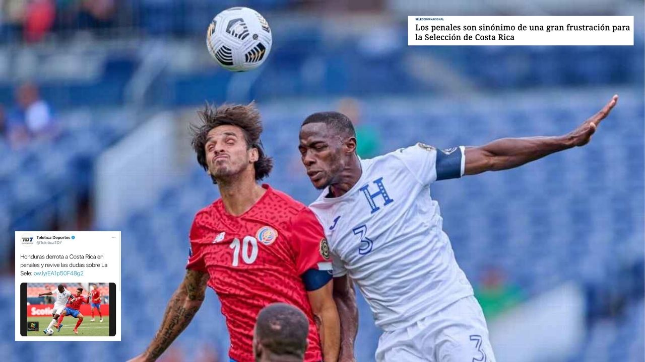 Prensa tica expone su frustración por derrota de Costa Rica contra Honduras