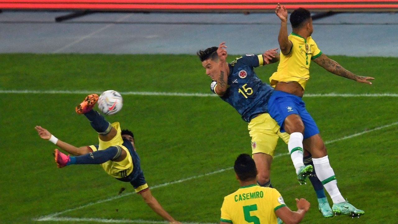 ¿El mejor gol de la Copa América? Mira la joya con la que Colombia se puso arriba ante Brasil